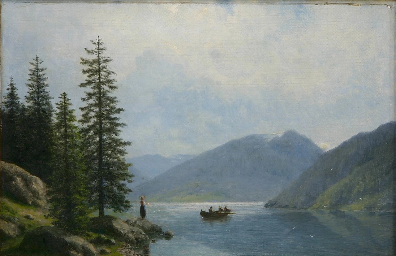 Vista di Sognefjorden in Norvegia